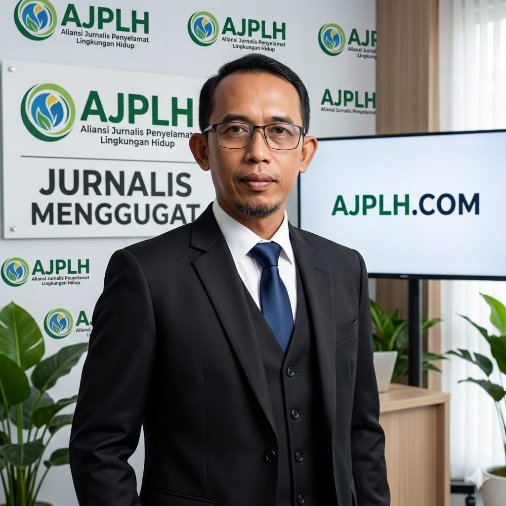 Ketua Umum AJPLH Soni, SH, MH, M.Ling saat memberikan pernyataan kepada wartawan. Rabu (1/4/2026).